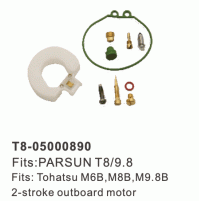Outboard Marine Carburetor Tune-Up Kits for Parsun T8/9.8- TOHATSU M6B, M8B, M9.8B - 2 Stroke outboard motor - T8-05000890 - Parsun